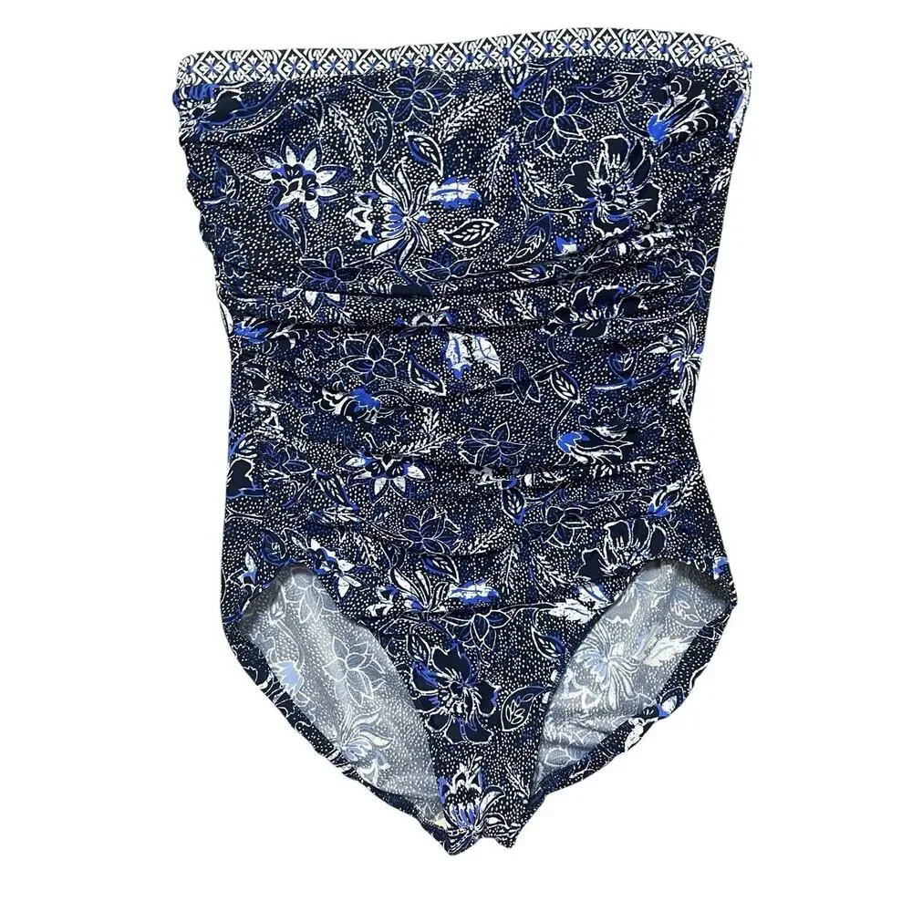 Miraclesuit 16 Long Torso Avanti One Piece Provenace D'ur Strapless Resortwear